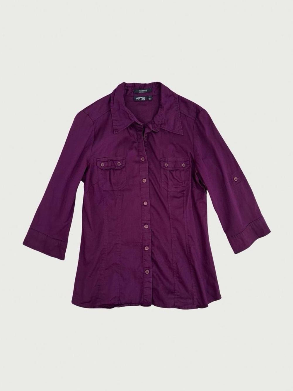 Eggplant Purple Button Down Shirt
